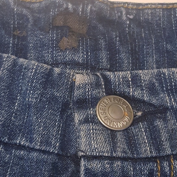 7FAM | Mid Rise Pink A Pocket Bootcut Jeans 27 NWT - Picture 4 of 8